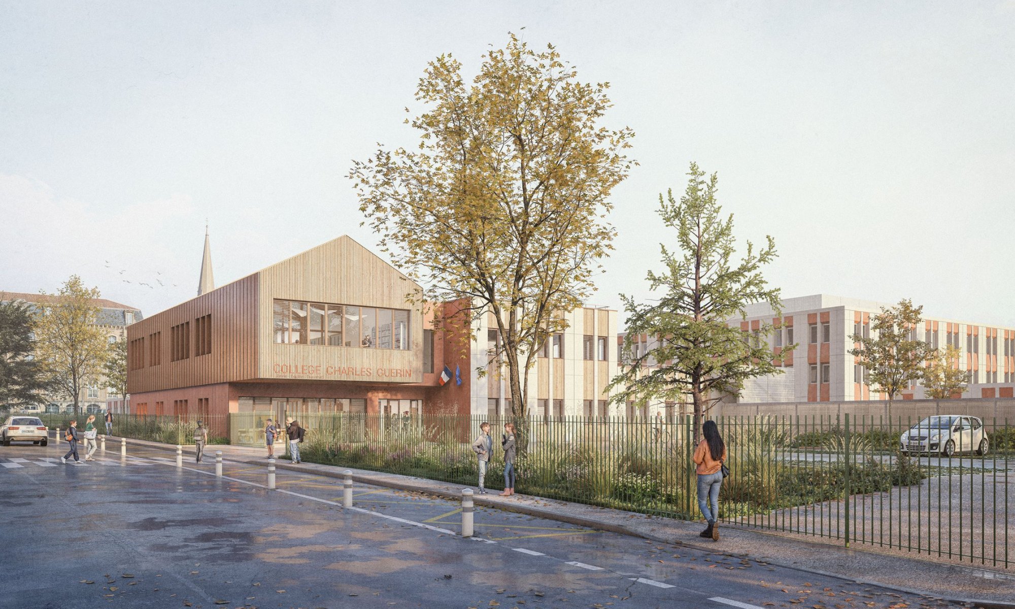 Concours pour l'extension et la resttructuration du collège Ch. Guérin - photo 0