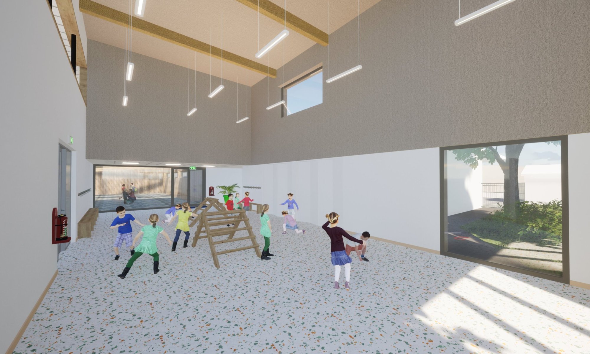 Réhabilitation énergétique, extension pour motricité et préau  du groupe scolaire - photo 3