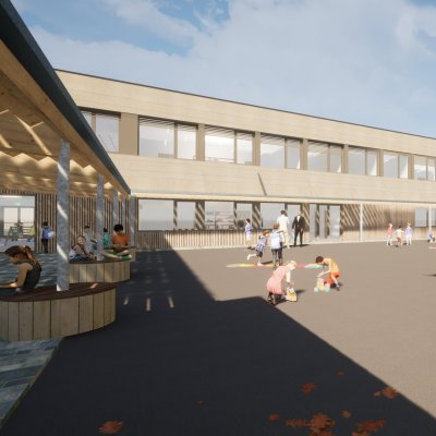 Réhabilitation énergétique, extension pour motricité et préau  du groupe scolaire - photo 5